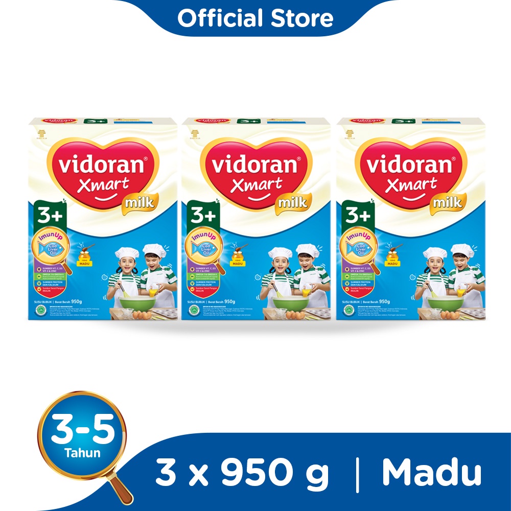 Promo Harga Vidoran Xmart 3 Madu 950 gr - Shopee