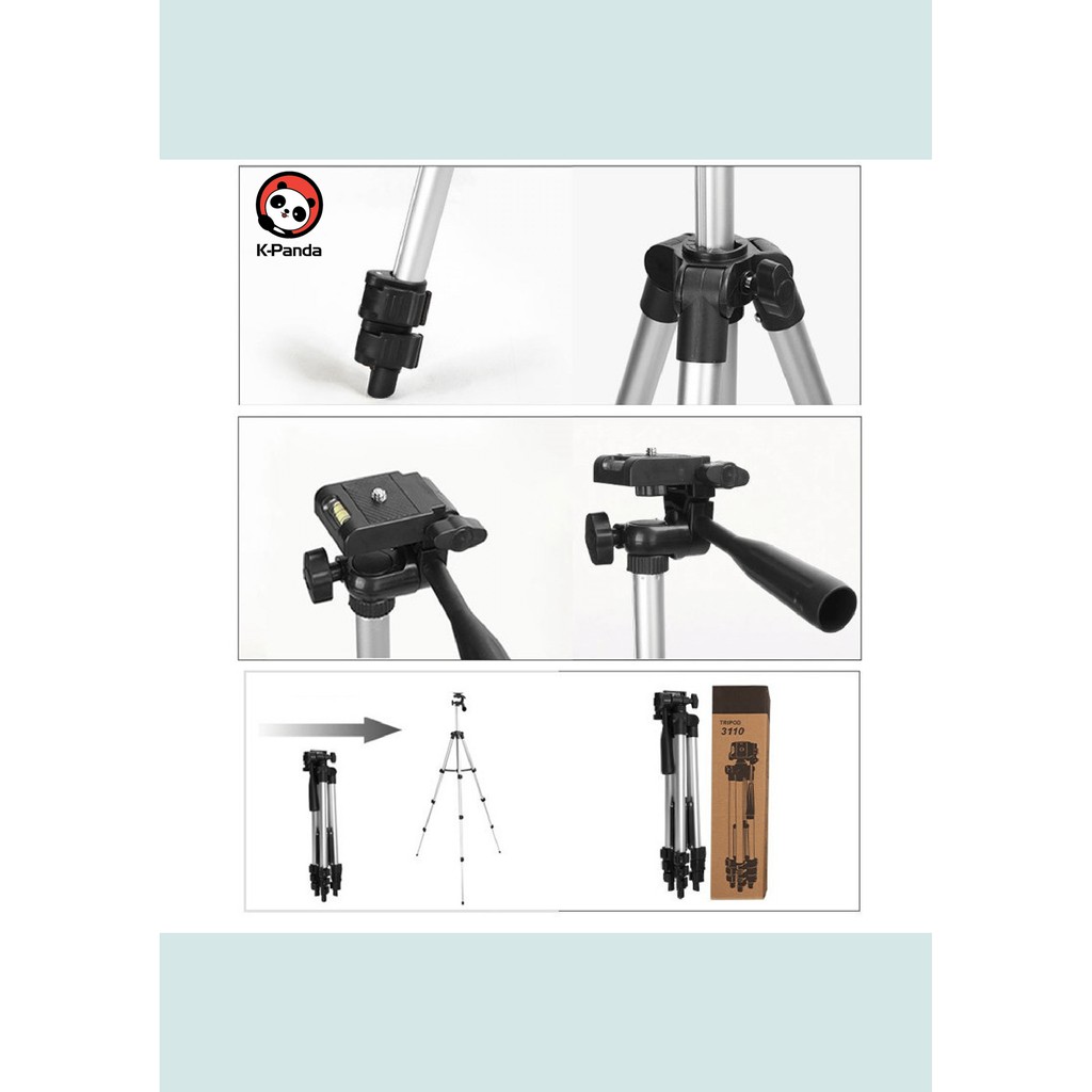 Tripod 3110A/3120  handphone hp u holder Kaki Stabilizer 1 Meter