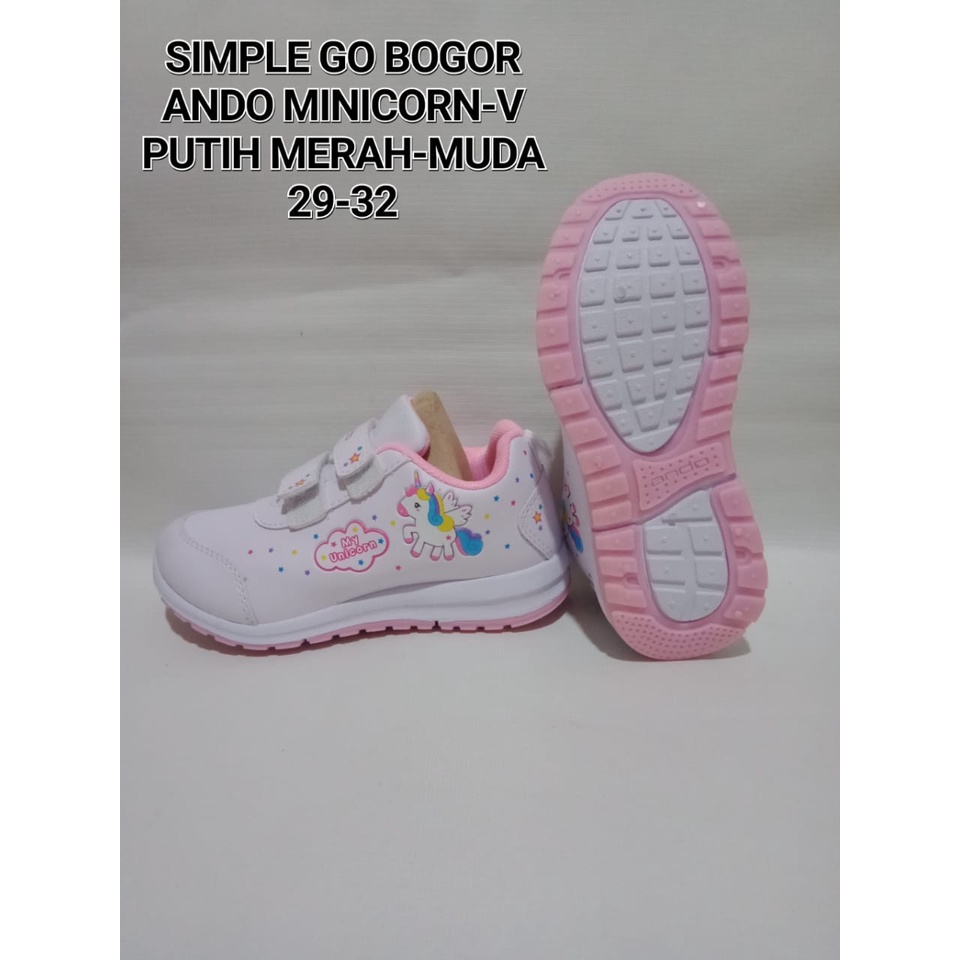 SEPATU ANAK PEREMPUAN UMUR 2 TAHUN SAMPAI 5 TAHUN KARAKTER KUDAPONI&amp;LILY MERMAID ANDO 29-32