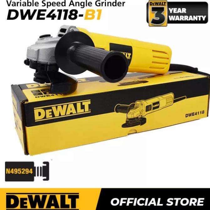 DEWALT DWE4118 gerinda tangan 4 inch VARIABLE SPEED