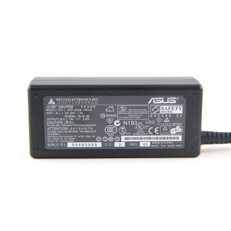 PROMO MURAH ADAPTOR CHARGER ASUS KAPASITAS 19V-3.42A BONUS KABEL POWER
