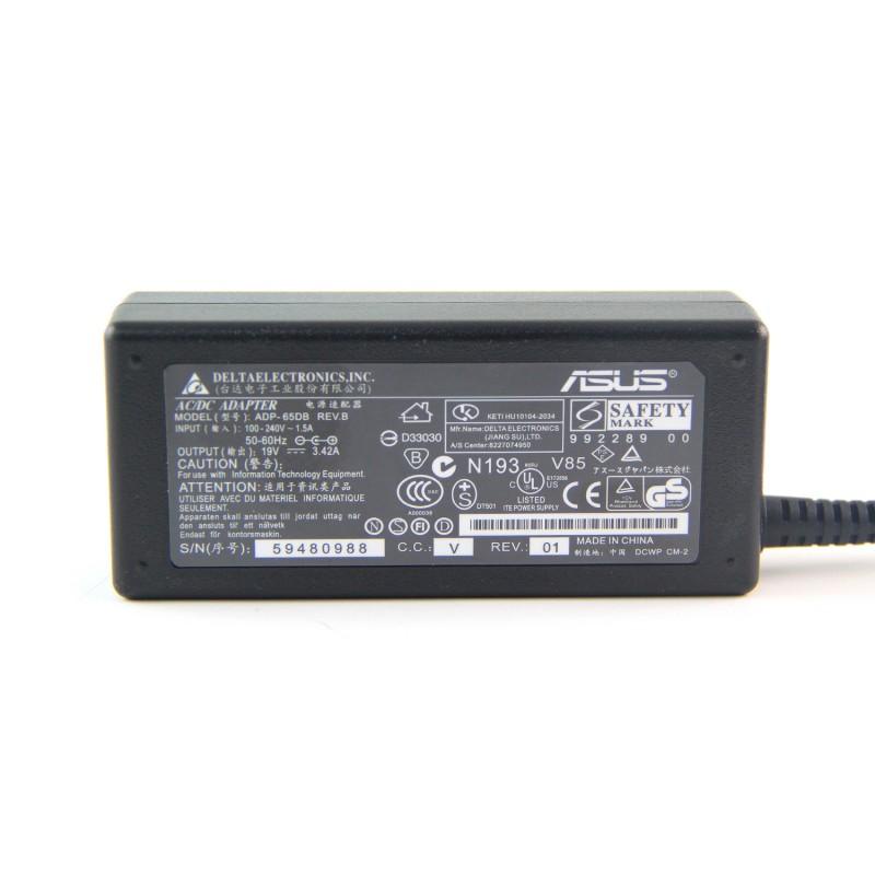 ADAPTOR LAPTOP ASUS TERMURAH 19V-3.42A CHARGER NOTEBOOK FULL SET SIAP PAKAI BONUS KABEL POWER