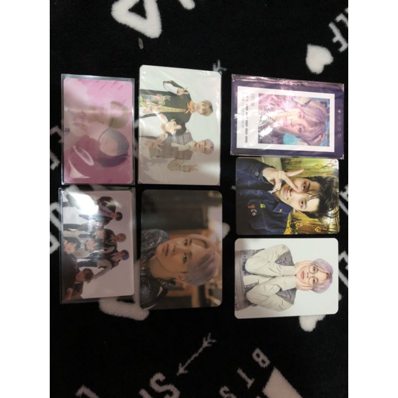 photocard bts jimin guestbook & chilsung