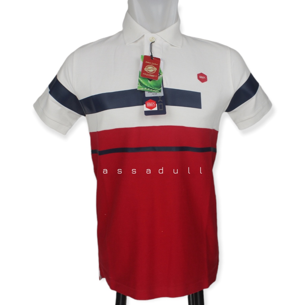 OXYGEN DENIM (107-628231) Kaos Kerah Oxygen - Polo Oxygen Hitam Slim - Polo Shirt Oxygen Cobalt