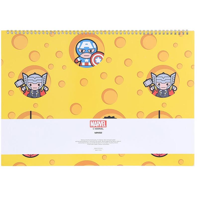 

✓ MINISO Marvel A3 / A4 Notebook Spiral 40 / 60 Halaman Edisi Terbatas ㅢ