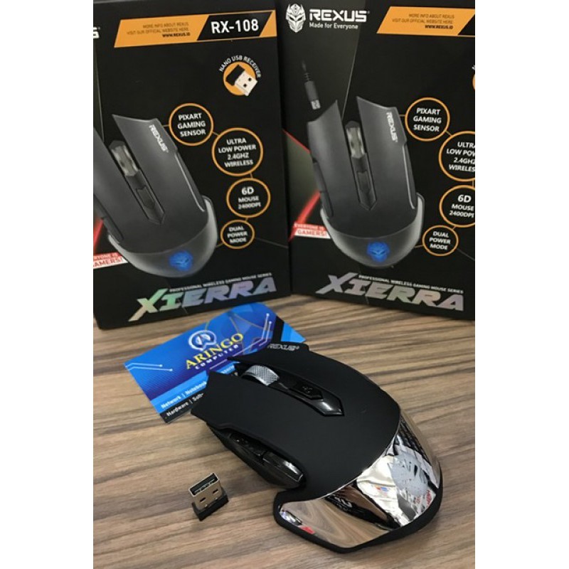 Mouse Rexus GAMING WIRELESS RECHARGEABLE RX-108