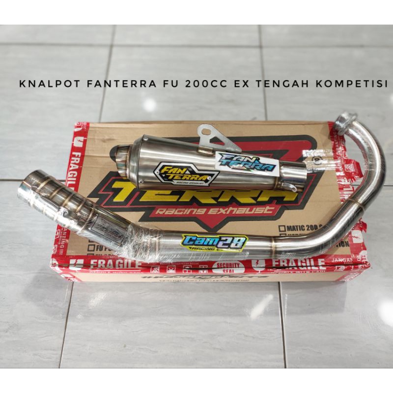 Knalpot fantera fu 200 ex lurus kompetisi