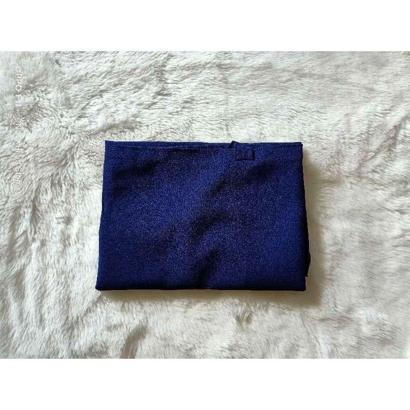 Bisa COD bergo maryam size L tepi jahit diamond ukuran besar-Navy