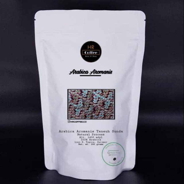 

KOPI ARABIKA AROMANIS NATURAL - COFFEE SPECIALTY 200 GRAM - BIJI KOPI ARABIKA