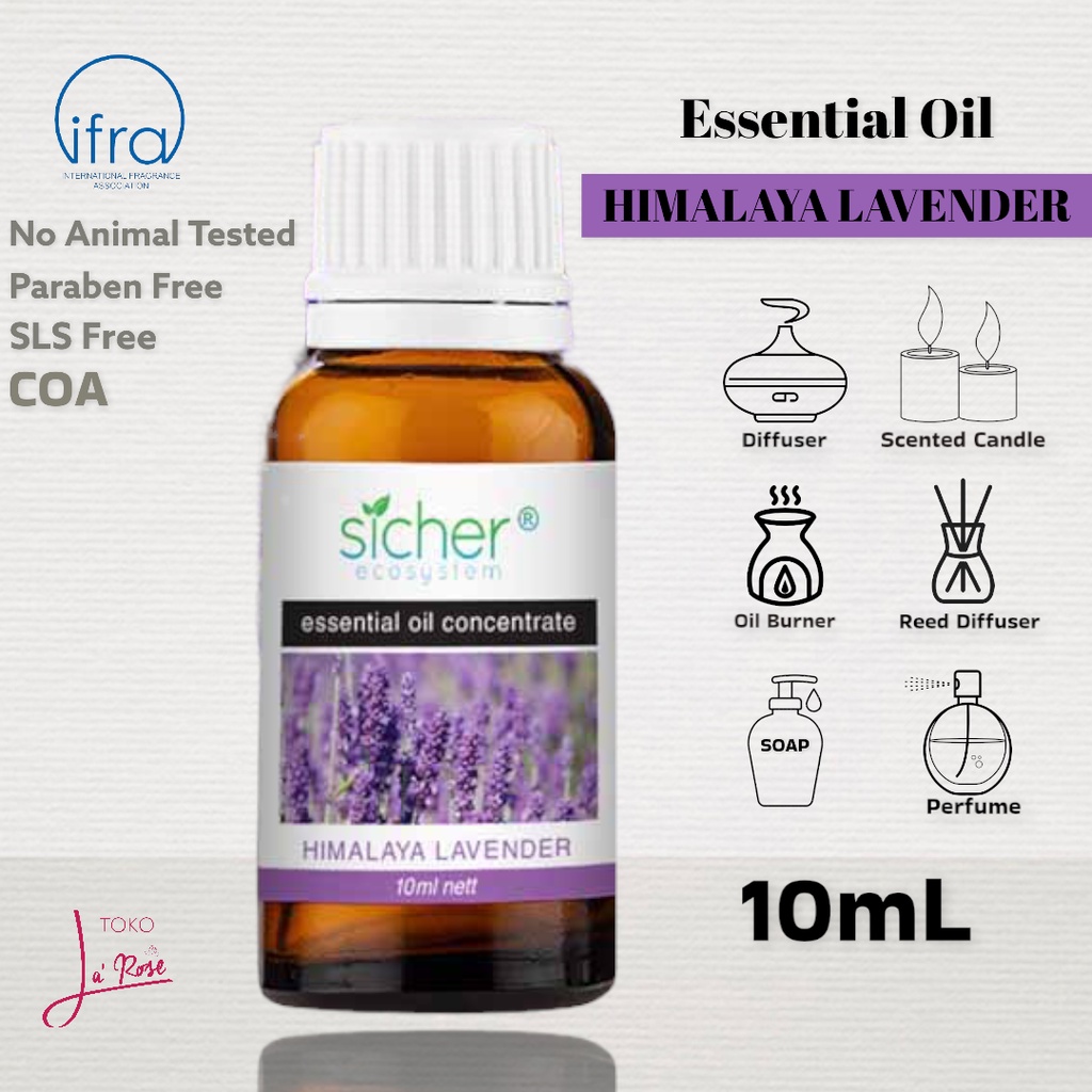 Lavender Aromatherapy Sicher Essential Oil Pewangi Ruangan Aromaterapi Diffuser Humdifier 10ml