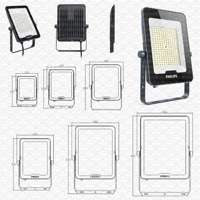 PHILIPS BVP151 50W LED Flood Light G2 IP65 - Lampu Sorot Outdoor