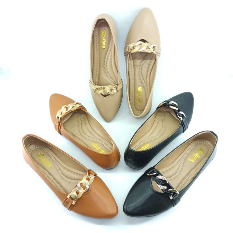 ANDIS Sepatu Flatshoes Wanita Ballerina RANTI SR01