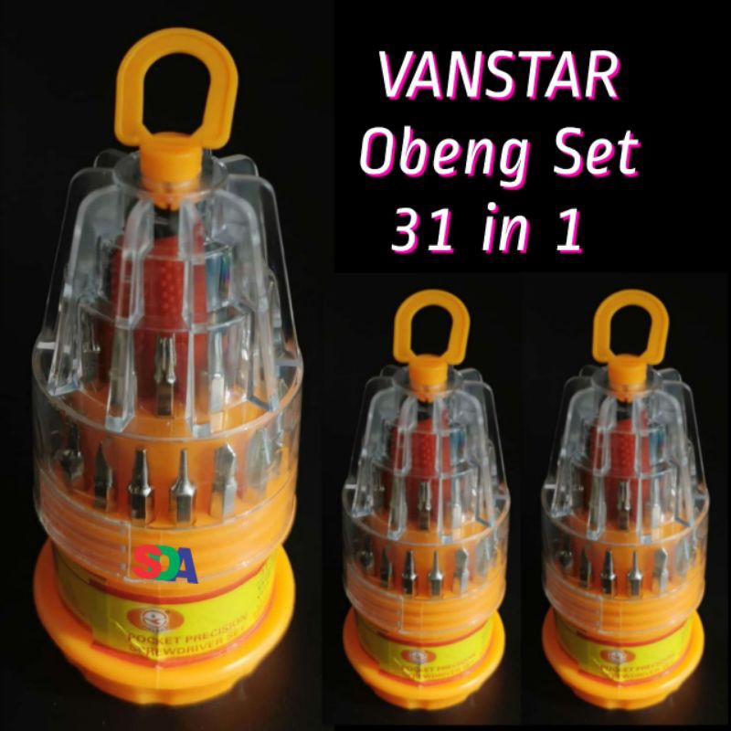 Vanstar Xinrui Teipie Obeng Jam, Set Piramid 31 in 1 / BIT Obeng 32 in 1 6032 / Anata Obeng BB 7pcs