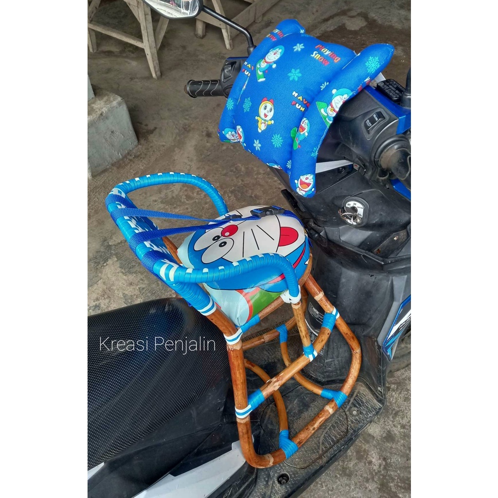 Bocengan anak untuk motor matic Free sabuk &amp; Bantal
