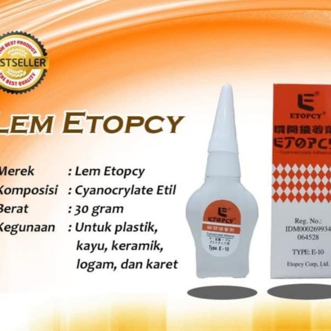 

Diskon Lem korea ETOPCY E-10 bukan Lem Epotec G, J, Handsome, Dextone, Alteco Diskon