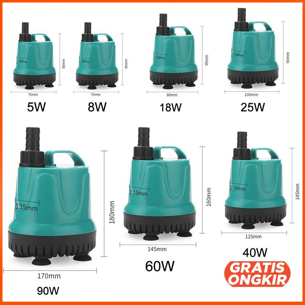 Pompa Air Aquarium Submersible Pump Fish Tank 25W - EB-A1000