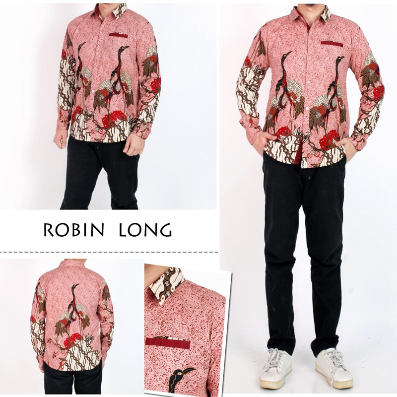 Kemeja Batik Pria  113 JCO / Kemeja Lengan Panjang 115 JCO / Hem Batik Couple Pria  / Sarimbit / Robin 021 023 AV