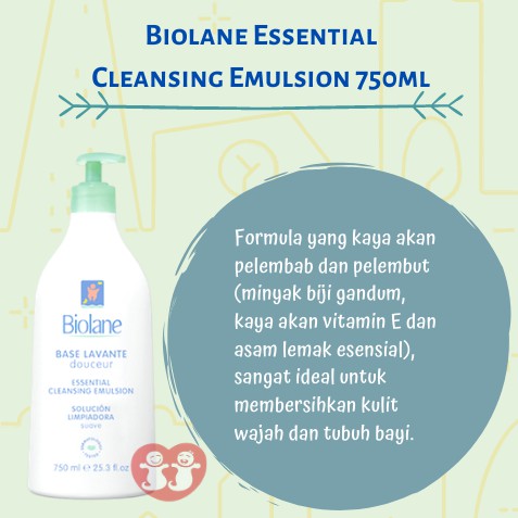 Biolane Essential Cleansing Emulsion 750ml