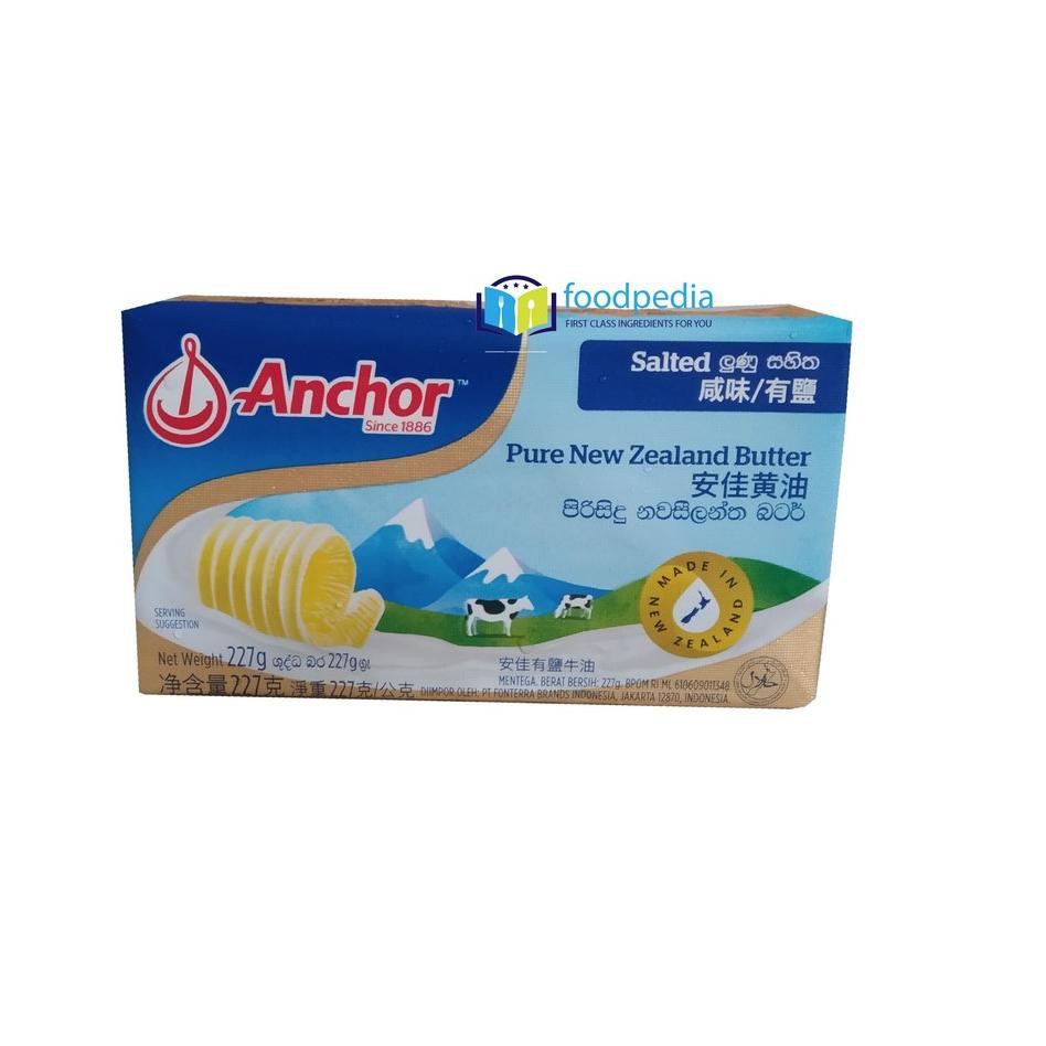 

4.4 Product HOT Anchor Salted Butter 227 GR Halal Import New Zealand Mentega Premium