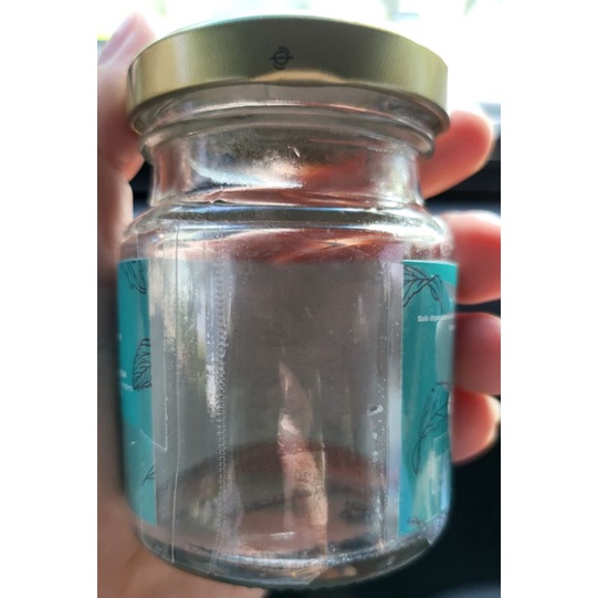 Jar kaca botol kaca 70ml tutup logam