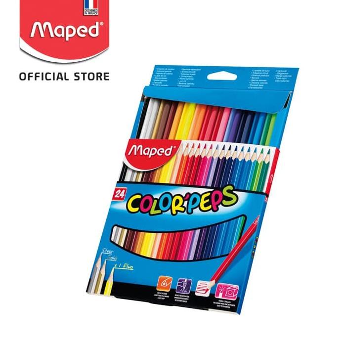 

Maped Pensil Warna Color'Peps 24' - Cardboard