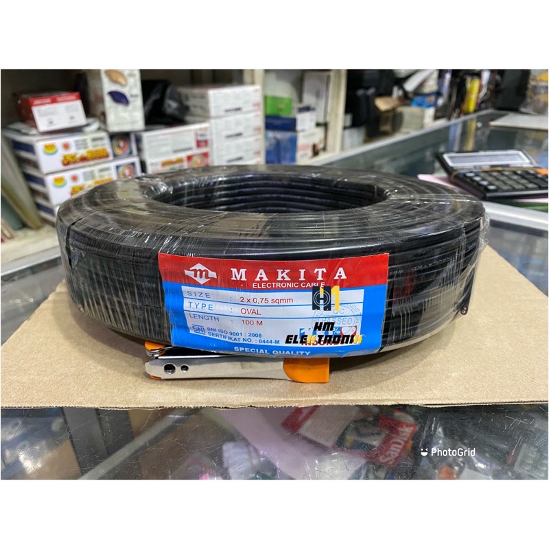 Kabel 2 x 0,75 NYMHY 50m Makita Speaker Audio Listrik 2x0,75 isi 2