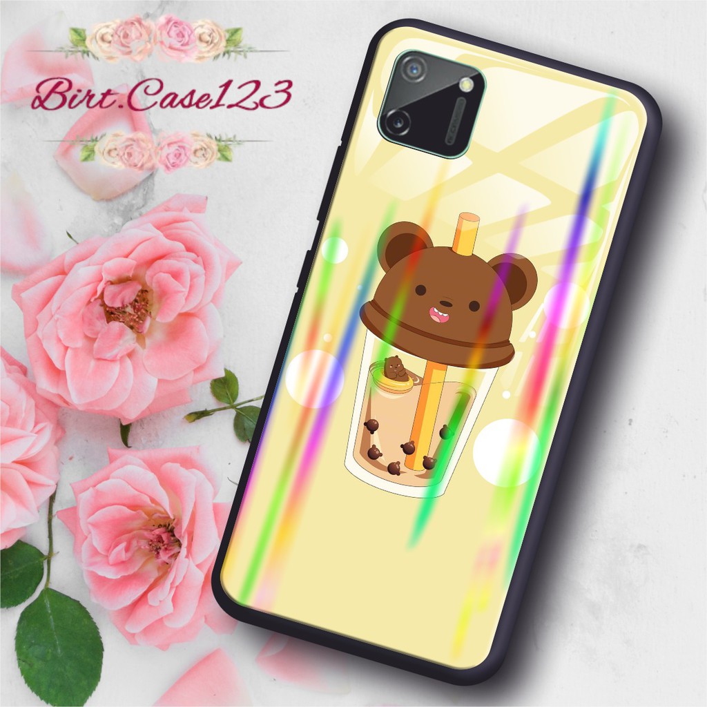 BC Case casing silikon Gambar BUBBLE back case glass aurora oppo samsung vivo xiaomi realme iphone