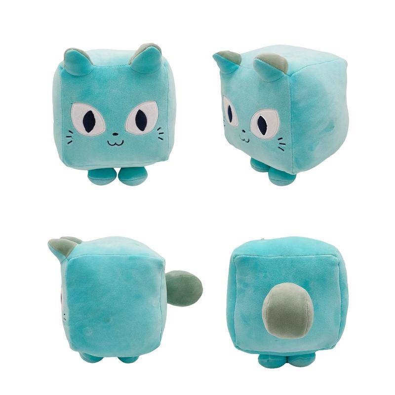 Mainan Boneka Plush Kucing Lucu Warna Biru Untuk Hadiah Anak