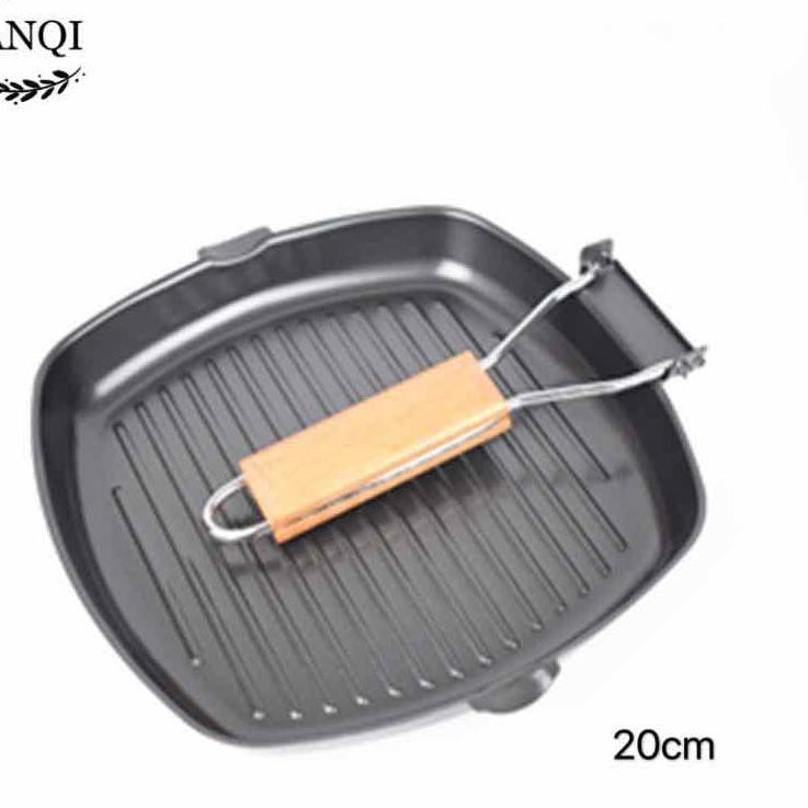 READY  ANQI SHOP Teflon/Square Grill Pan Teflon Persegi Anti Lengket  20 CM /RH-2159