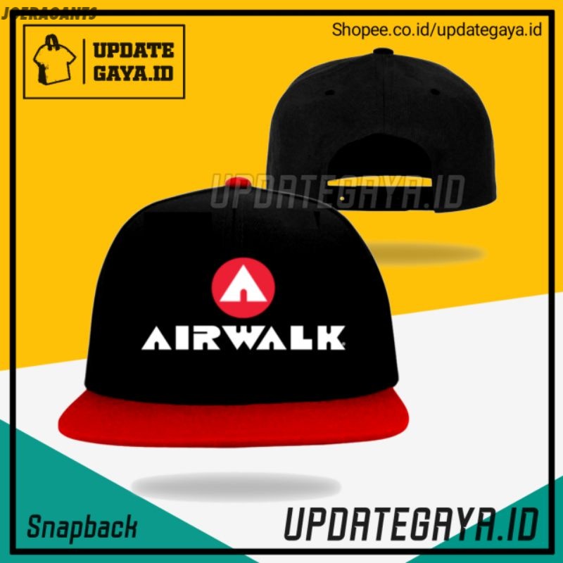 TOPI SNAPBACK AIRWALK TOPI PRIA DISTRO KEREN MURAH joeragants