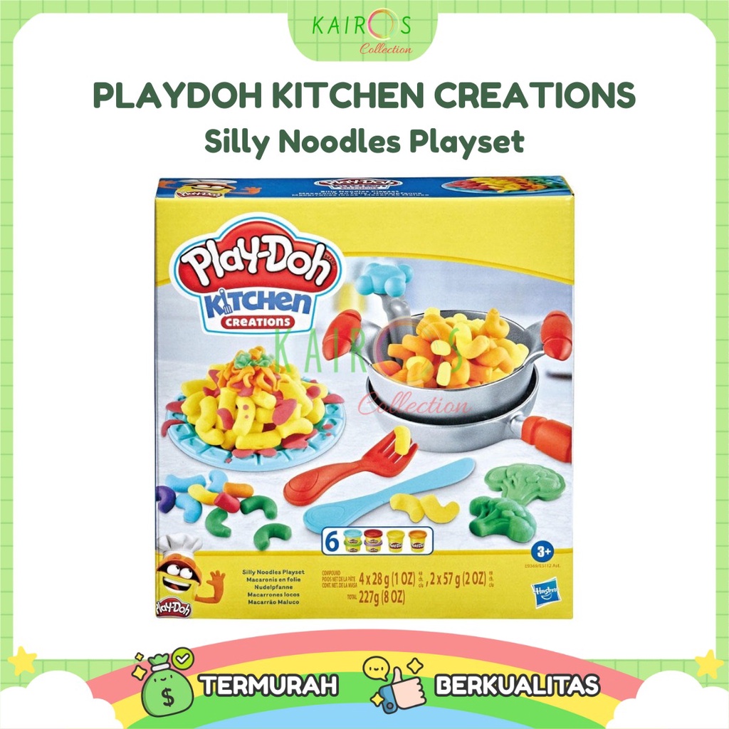 Mainan Anak Play-Doh Kitchen Creations Silly Snacks Silly Noodles Playset