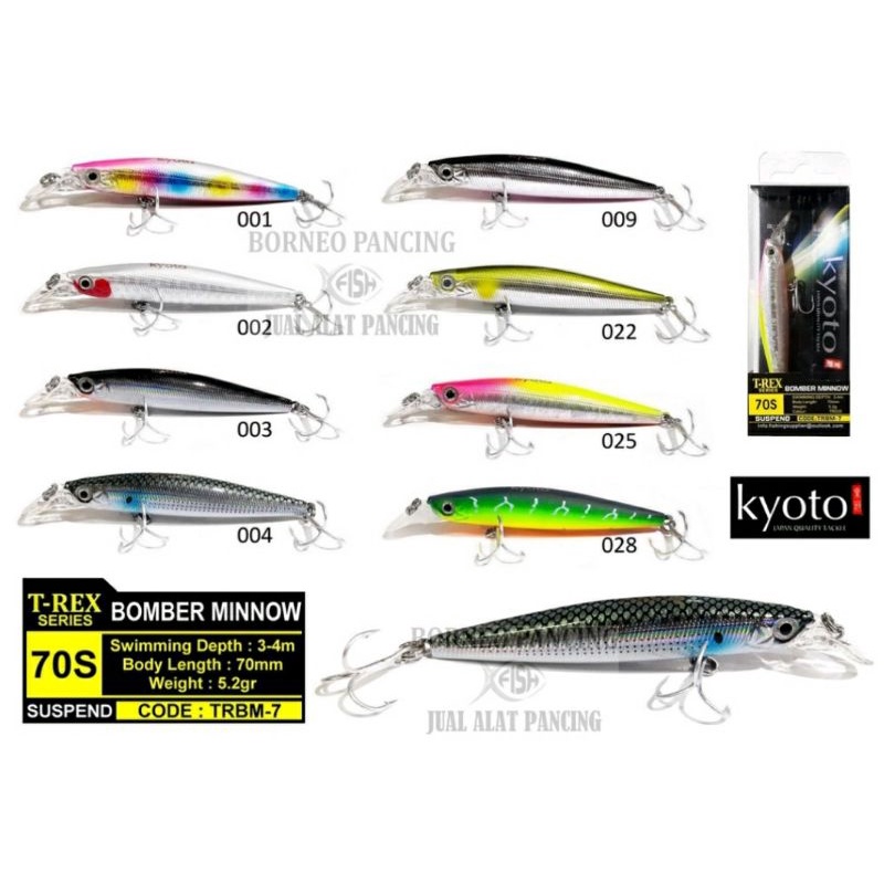 KYOTO T-REX SERIES ( BOMBER MINNOW )