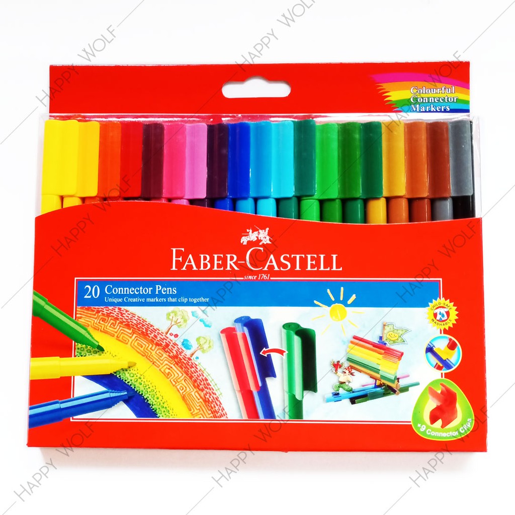 

Spidol Warna Faber-Castell Connector Pens 20 Colours