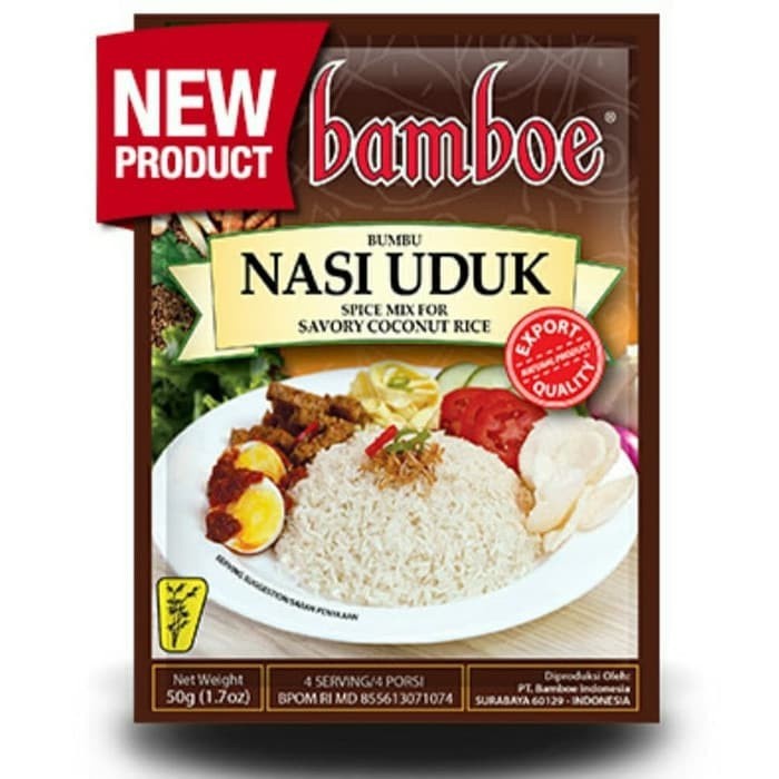 

Instan-Masak-Bumbu- Bamboe Nasi Uduk 50 Gr Untuk 4 Porsi, Expired Di Jamin Masih Lama! -Bumbu-Masak-