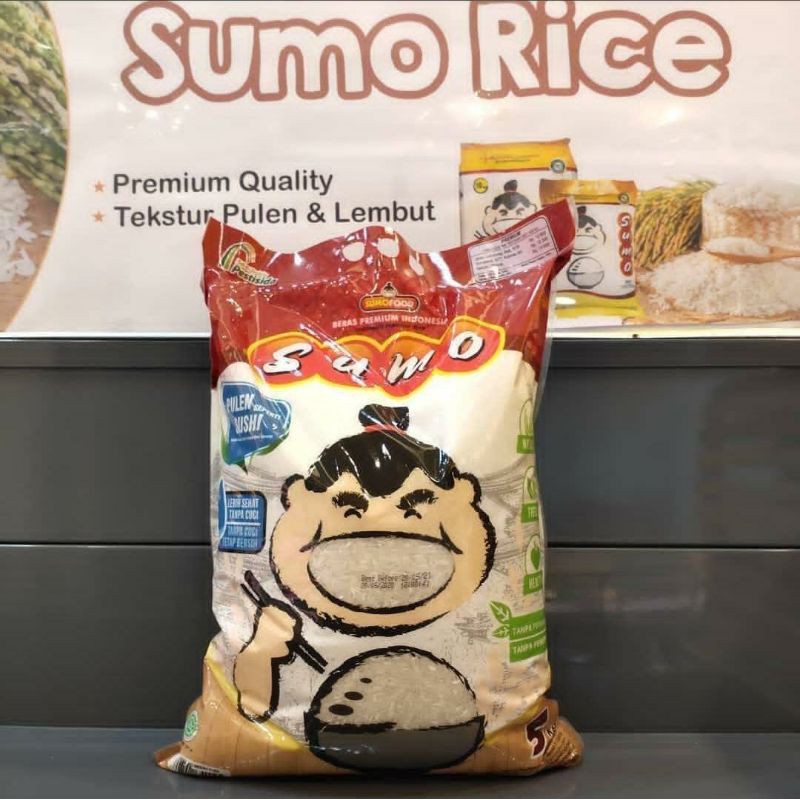 Beras Premium Pulen & Lezat seperti Sushi SUMO 5 kg ( kilogram ) Murah - Merah