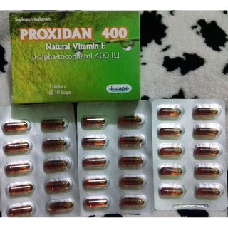 PROXIDAN 400MG KAPSUL VIT E HARGA PER BOX