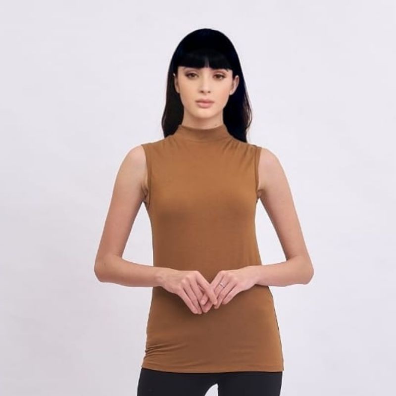 Manset Kaos Tanpa Lengan Turtleneck  JADECLOVER 706