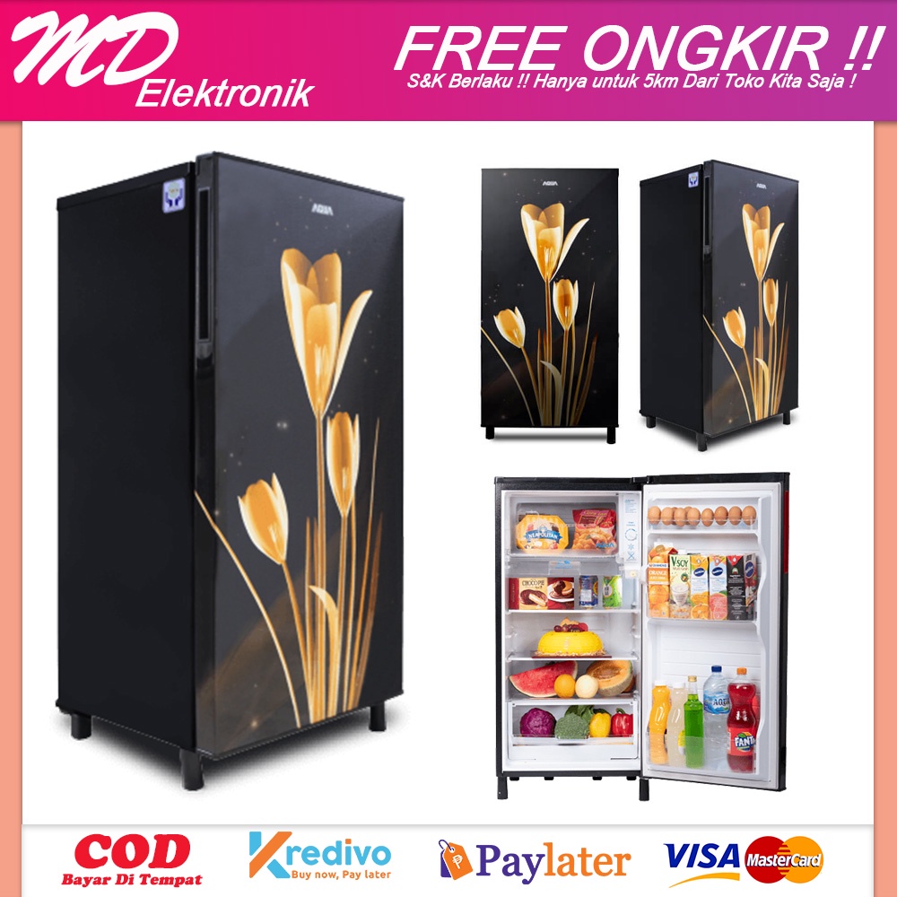 KULKAS AQUA JAPAN 1 PINTU D 181 LK / LB KHUSUS BANDUNG & JAWABARAT