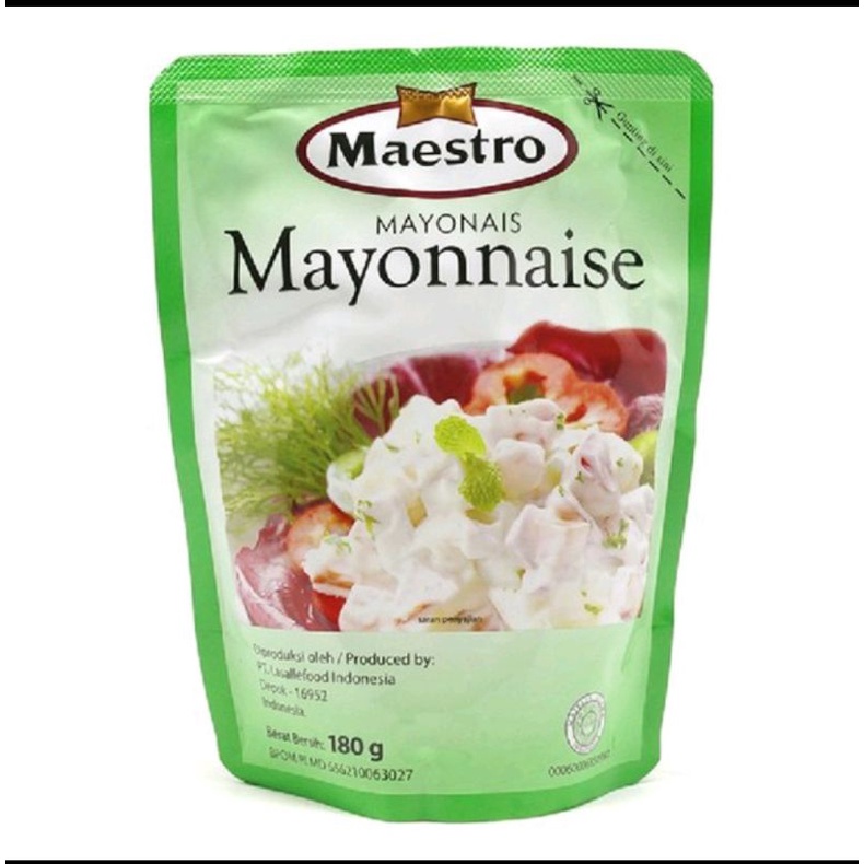 Maestro Mayonais Pouch 180gr / Mayonise Mayones Mayonais Maestro 180 gr murah