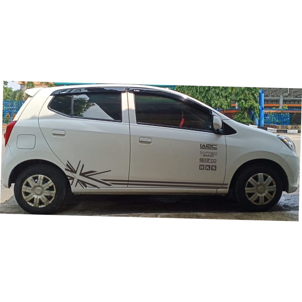 Stiker Mobil Simple Agya Ayla Yaris Jazz Brio Variasi Cutting Sticker Keren Competition Aksesoris Simpel