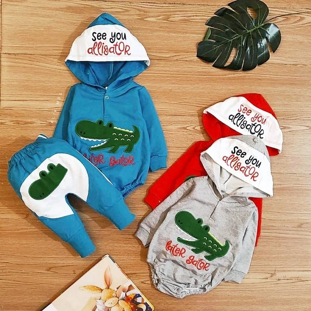 Klik Mds Setelan Jumper Anak Bayi Laki-laki Joger 1928 1 Ukuran Usia 0-6 Bulan