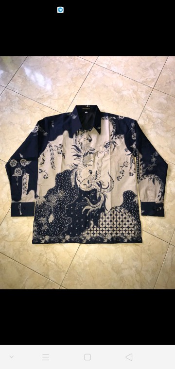 Kemeja Batik Pria Cendrawasih Full Furing