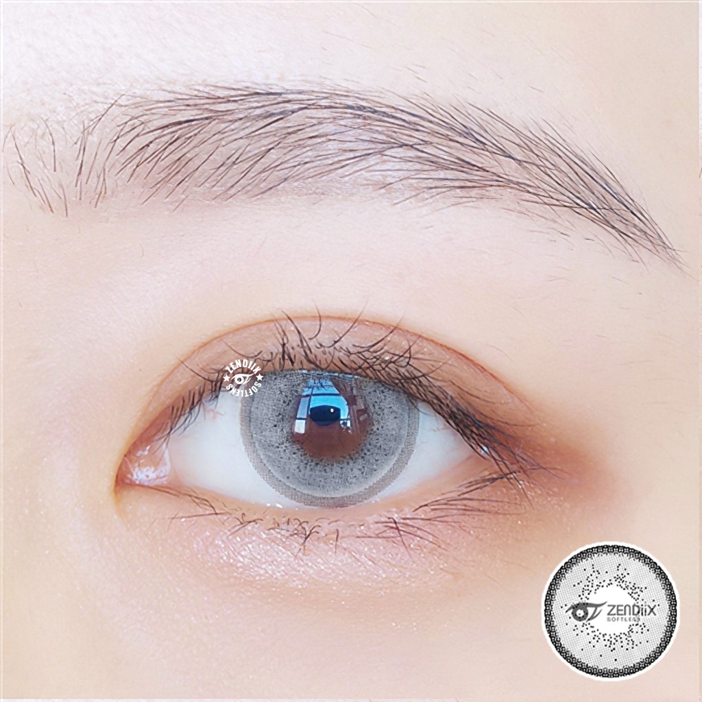 Softlens AVENUE Warna TITANIUM GRAY Normal Beda Minus