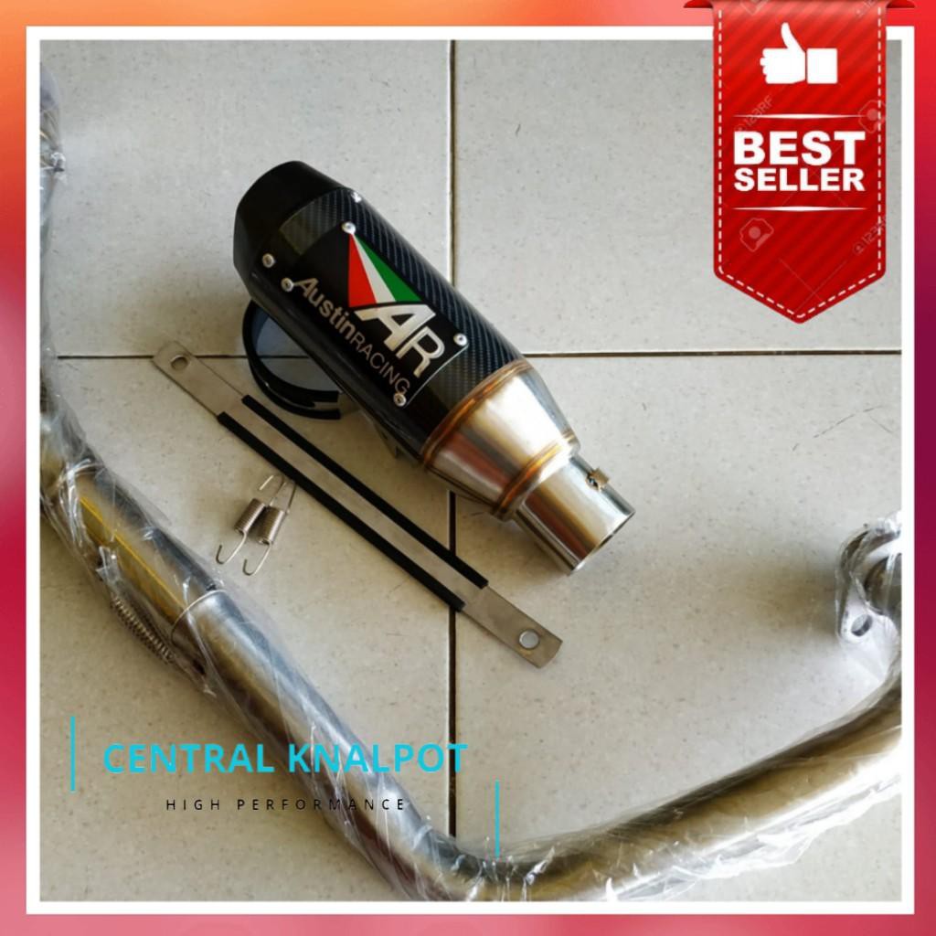 Knalpot Racing Austin Racing Short, KnalpotRacing motor R15 V3,Xabre,Honda,CB150R,Jupiter MX