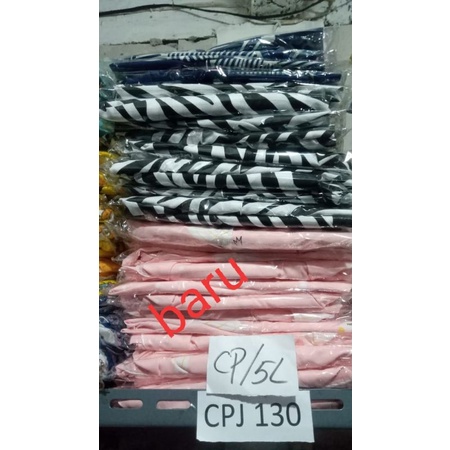 piyama jumbo celana panjang lengan pendek ld 130 set baju tidur big size motif karakter wanita