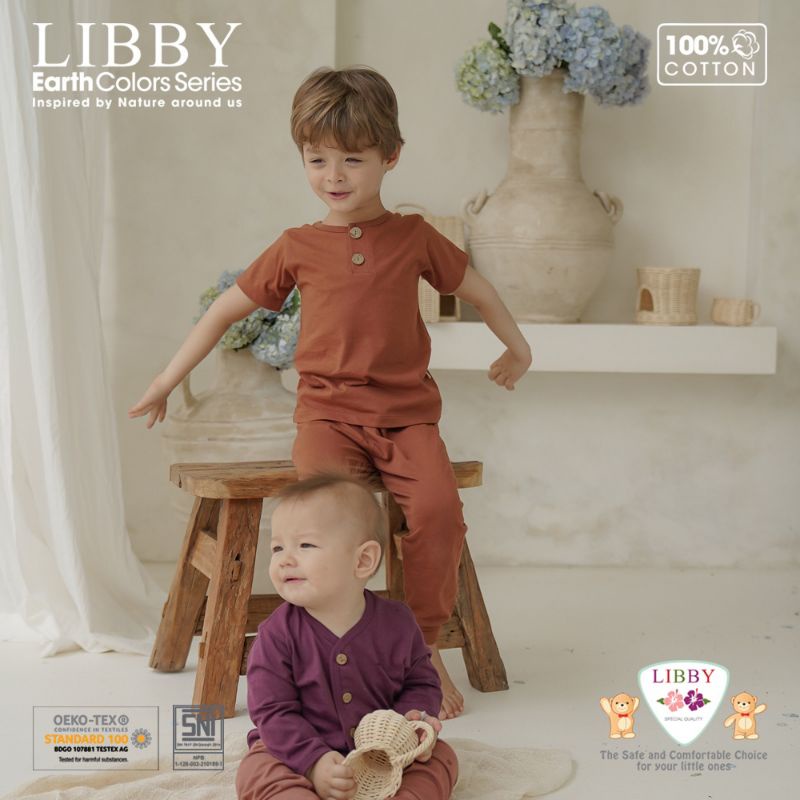 LIBBY FAVE EARTH COLORS SERIES 3 CPR / SETELAN LIBBY CPR POLOS / PIYAMA LIBBY CPR TERBARU/ SETELAN LIBBY POLOS CPR EART COLORS  SERIES TERBARU