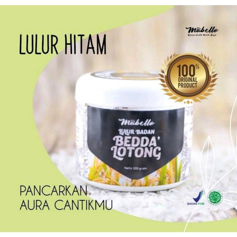 Mabello Bedda Lotong Lulur Bedda Lotong Pemutih Badan Original Bpom