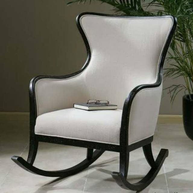 Kursi sofa goyang kain kanvas