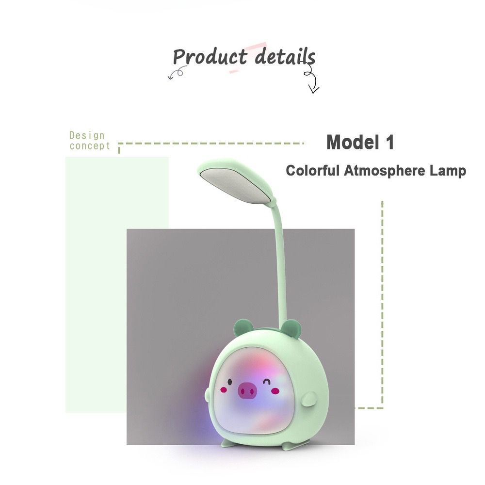 LAMPU MEJA LED DEER / LAMPU BACA / LAMPU BELAJAR / READING LAMP / LAMPU MEJA BELAJAR ANAK KARAKTER LUCU