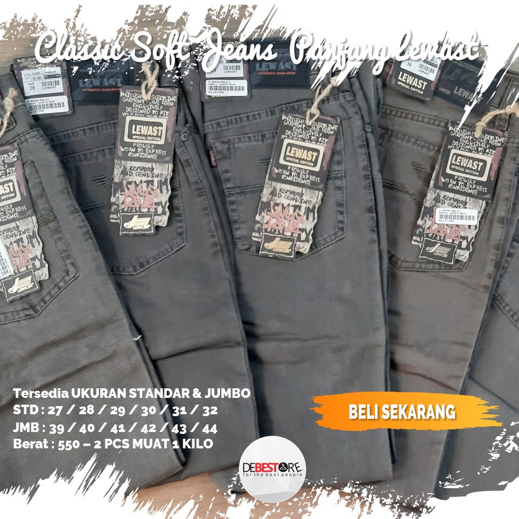 CELANA SOFTJEANS MURAH PRIA CELANA JEANS PANJANG PRIA MURAH LEWAST ORI SAMPAI UKURAN JUMBO